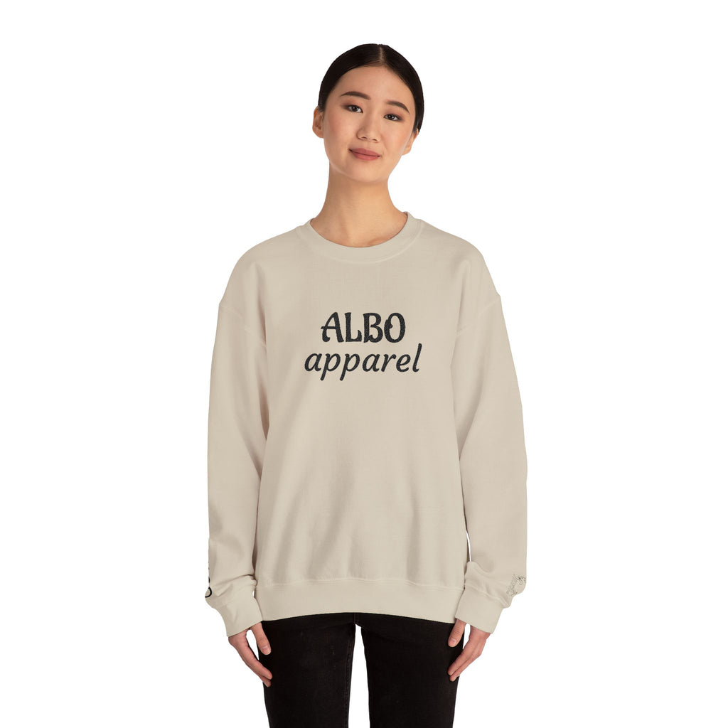 ALBO Apparel Crewneck Sweatshirt — Minimal Logo Pullover