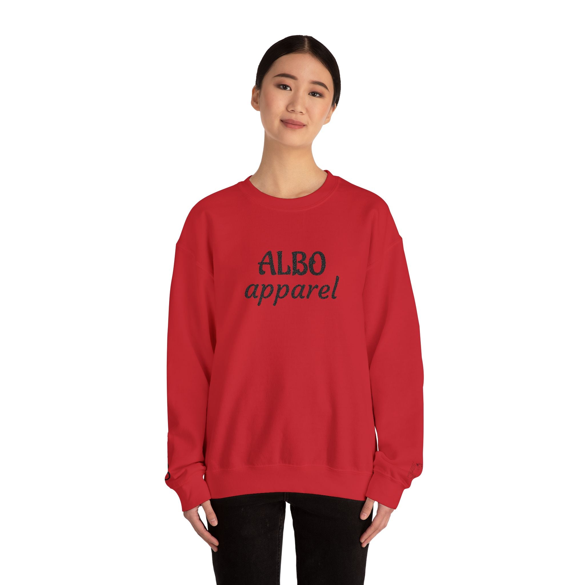ALBO Apparel Crewneck Sweatshirt — Minimal Logo Pullover