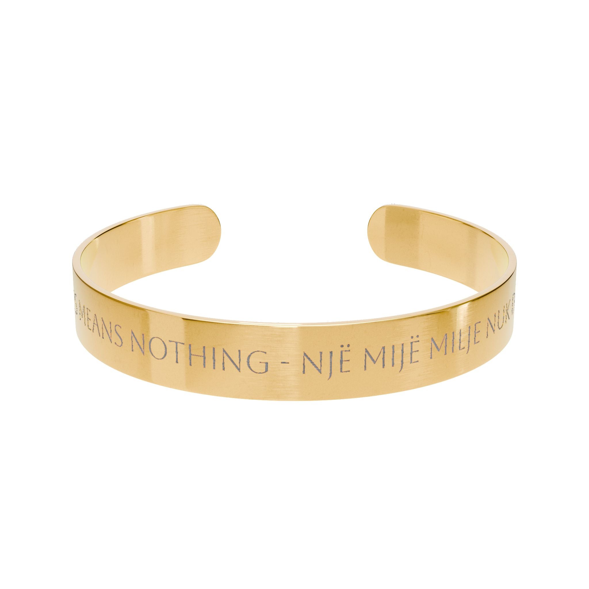 A Thousand Miles Means Nothing Cuff Bracelet