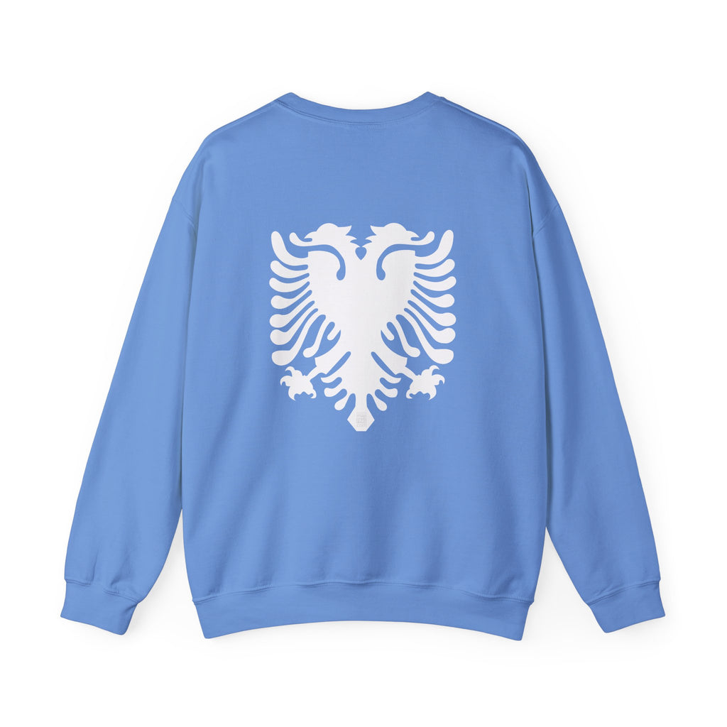 Albanian Double-Headed Eagle Crewneck Sweatshirt | "dashuria ime"