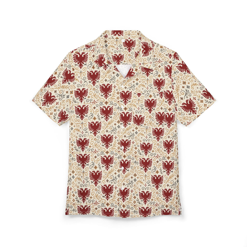 Albanian Eagle Inspired Button Up Layering Shirt