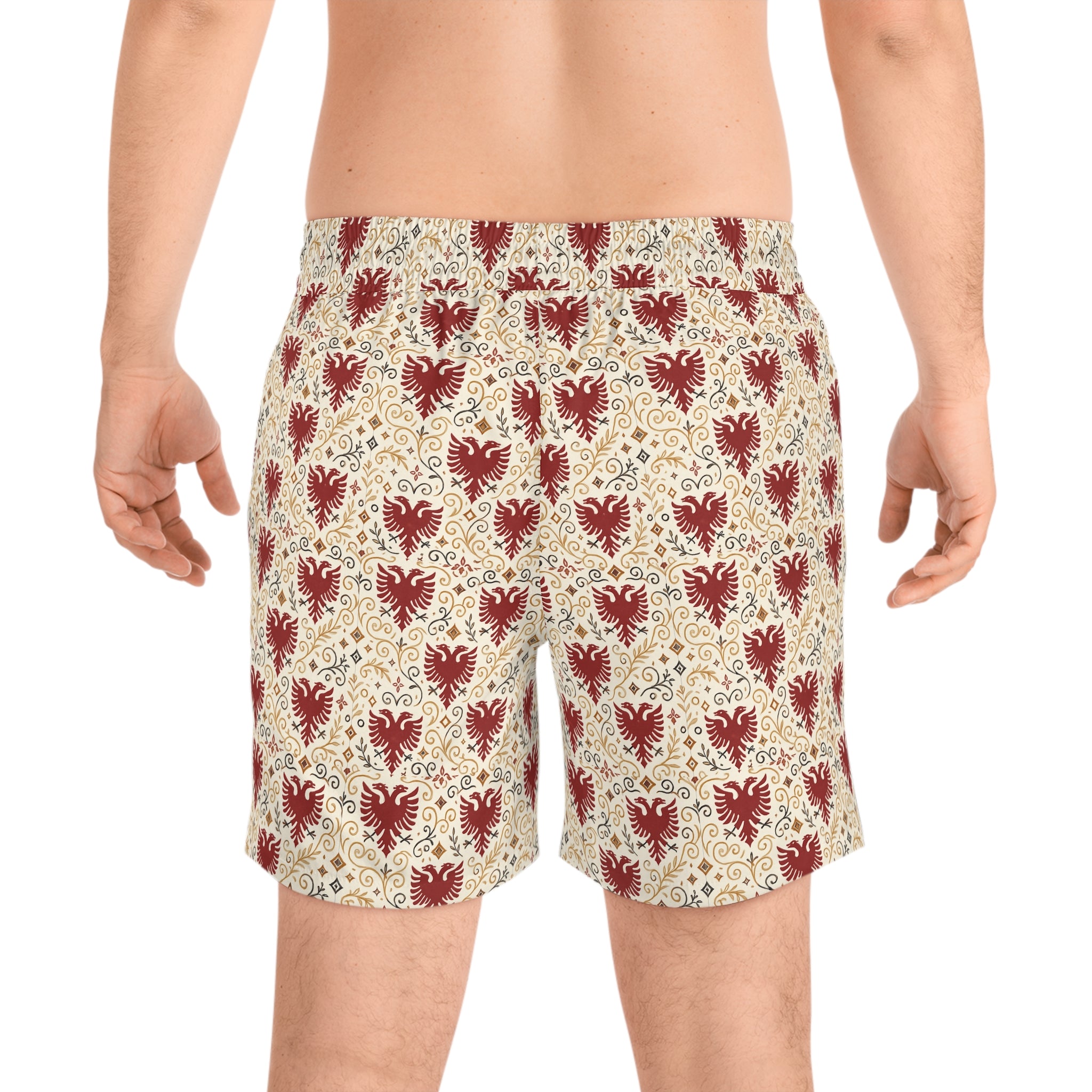 Eagle Inspired Men's Mid-Length Swim Shorts