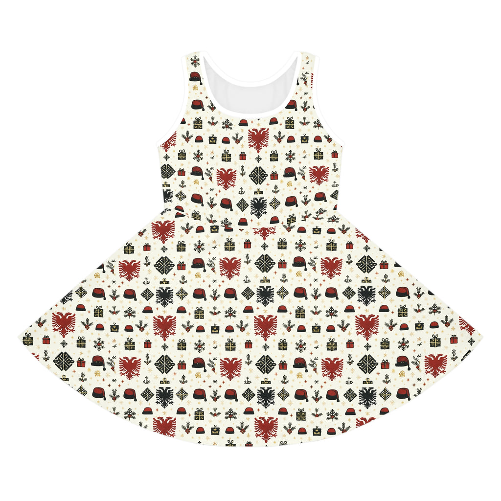 Girls'  Albanian Holiday Pattern Sundress