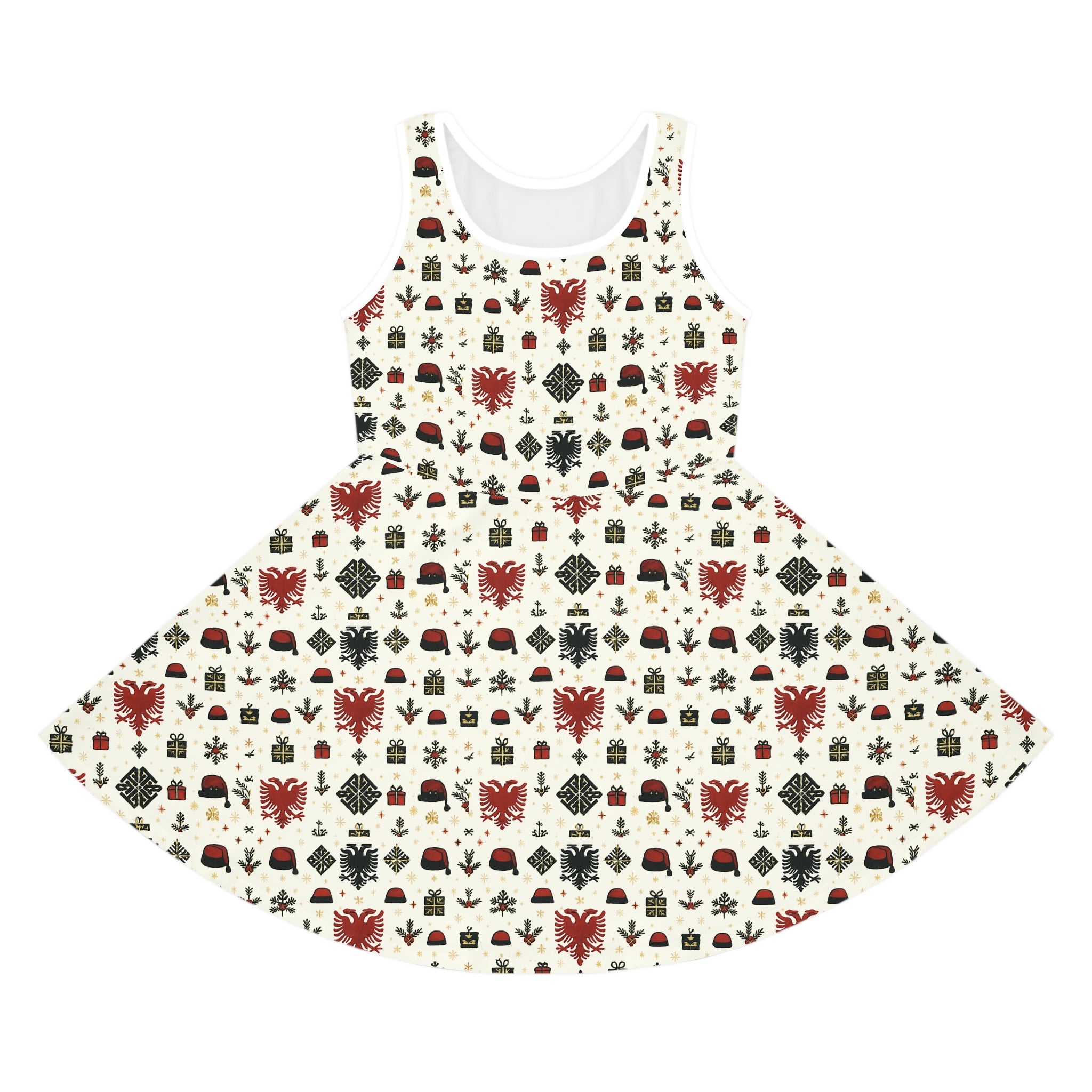 Girls'  Albanian Holiday Pattern Sundress