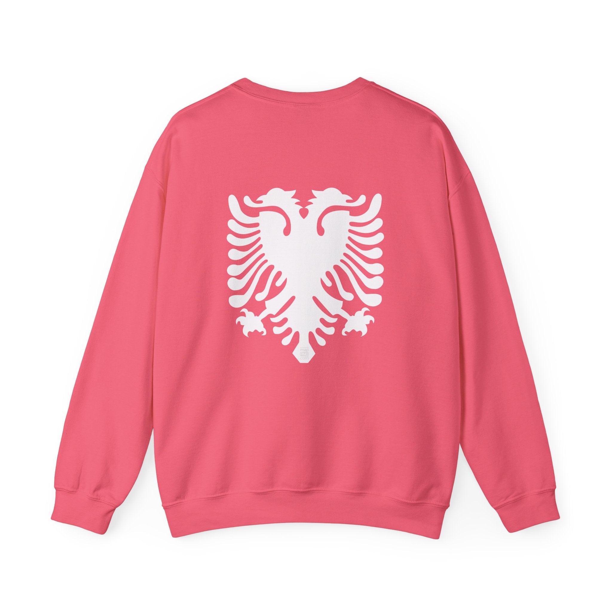 Albanian Double-Headed Eagle Crewneck Sweatshirt | "dashuria ime"