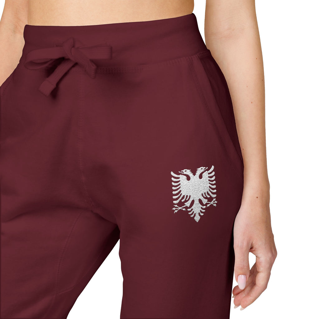 Fleece Embroidered Albanian Eagle Sweatpants