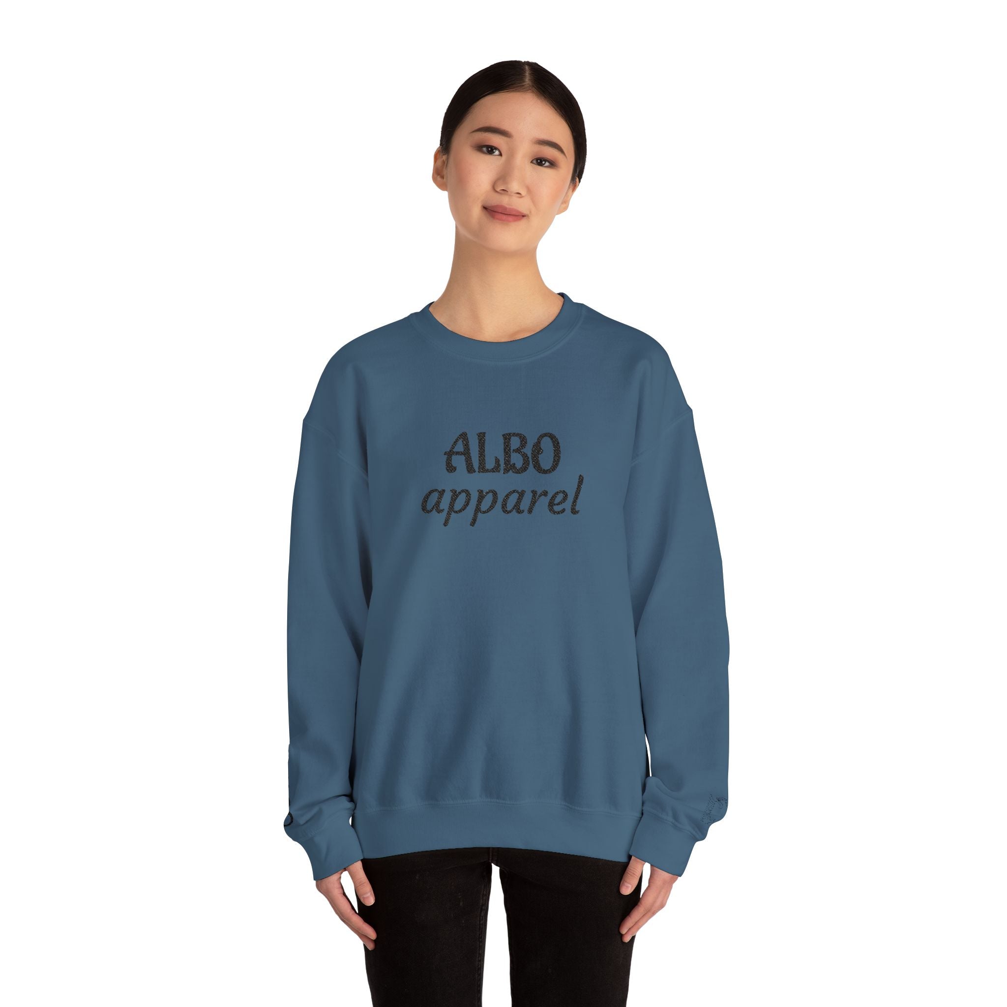 ALBO Apparel Crewneck Sweatshirt — Minimal Logo Pullover