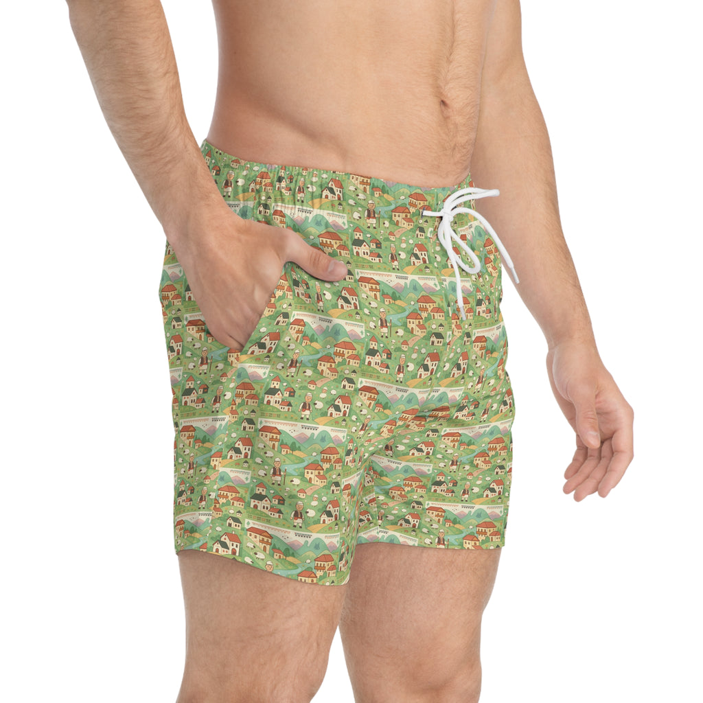 Village Inspired Swim Trunks