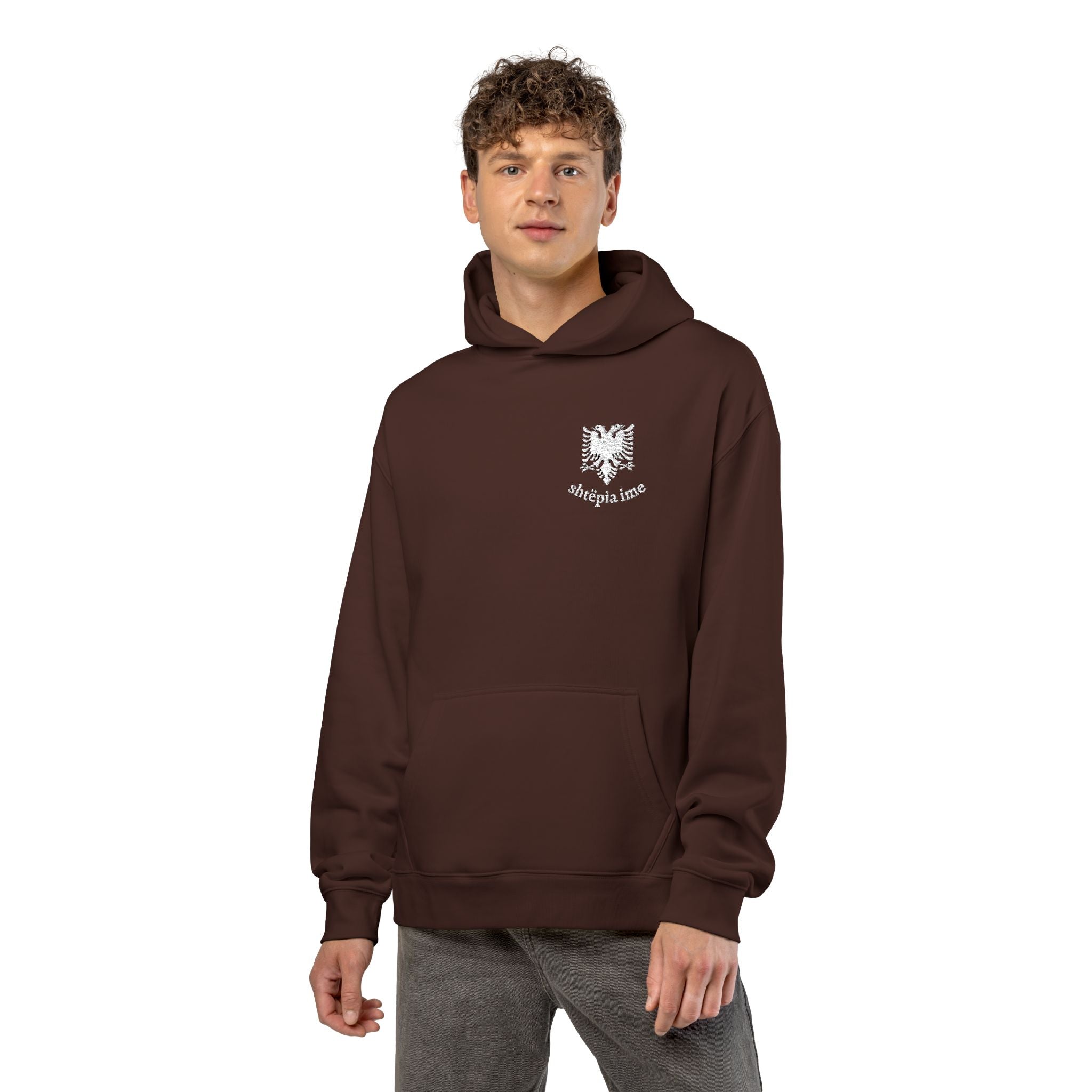 Shtëpia Ime Embroidered Oversized Relaxed Hoodie