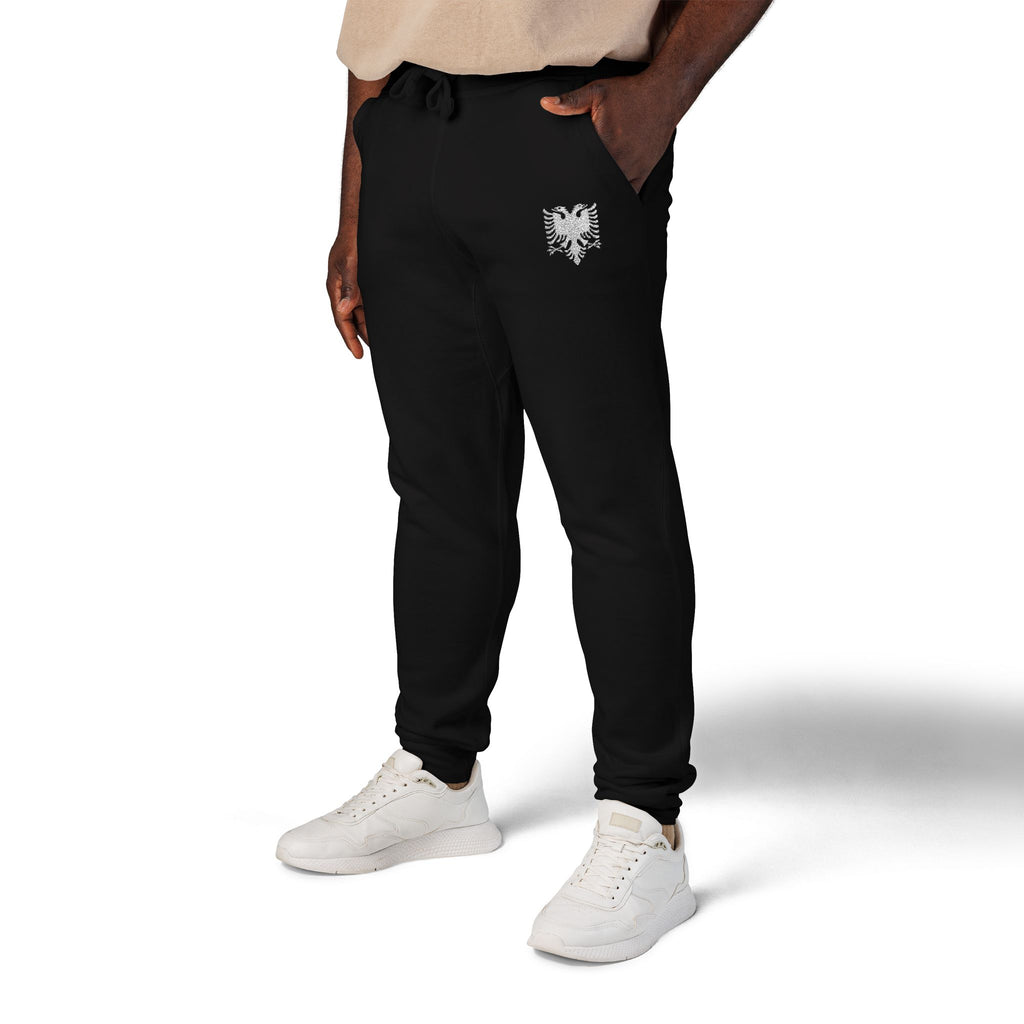 Fleece Embroidered Albanian Eagle Sweatpants
