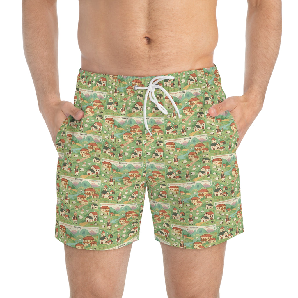 Village Inspired Swim Trunks