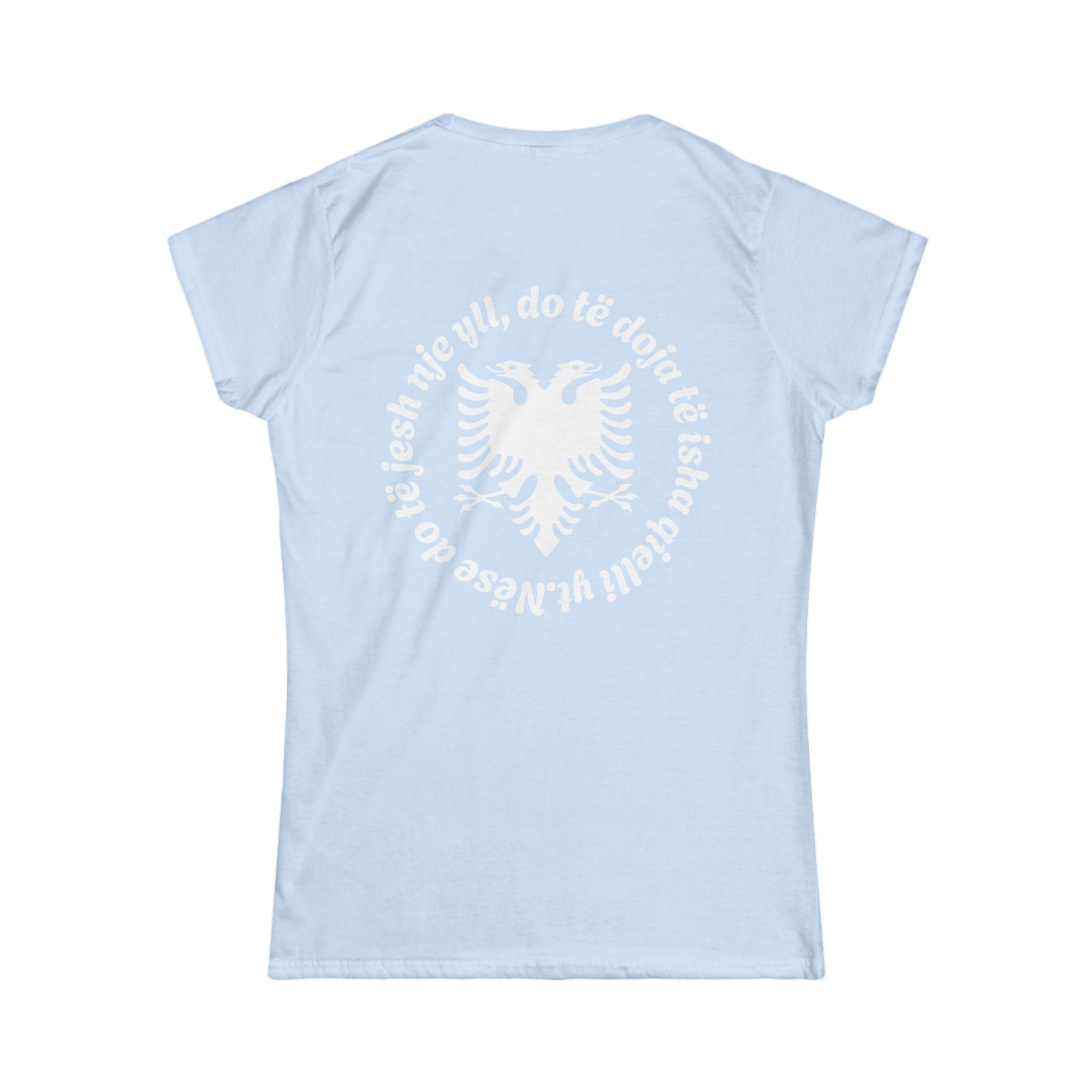 Zemra Ime tee | Albanian double-headed eagle back womens graphic tee
