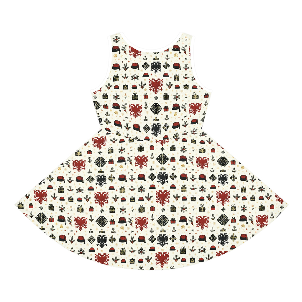 Girls'  Albanian Holiday Pattern Sundress