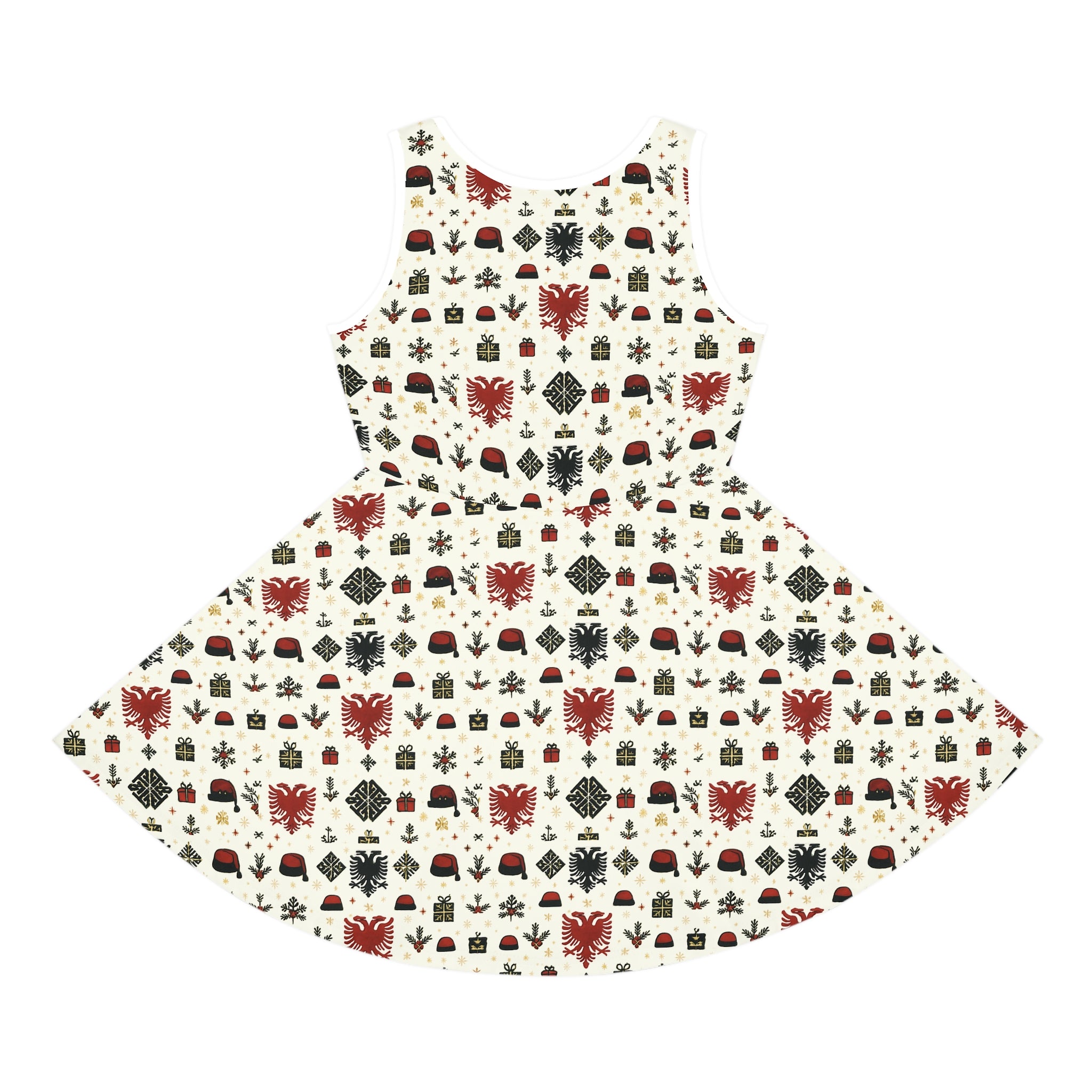 Girls'  Albanian Holiday Pattern Sundress