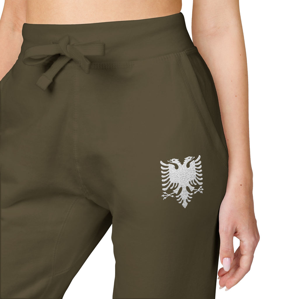 Fleece Embroidered Albanian Eagle Sweatpants