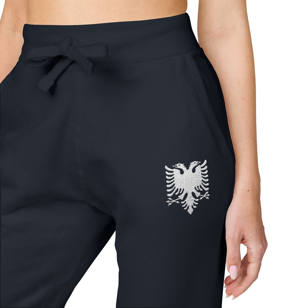 Fleece Embroidered Albanian Eagle Sweatpants