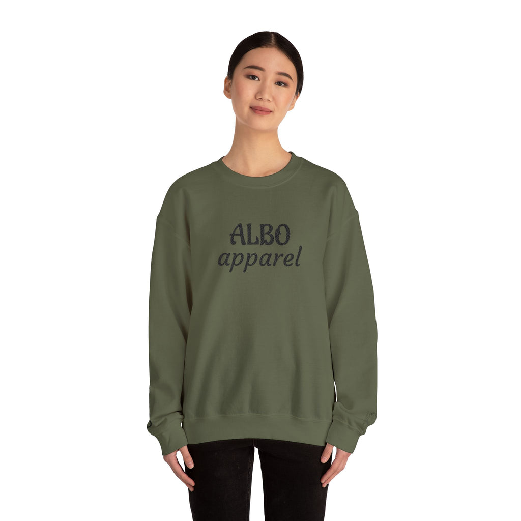 ALBO Apparel Crewneck Sweatshirt — Minimal Logo Pullover
