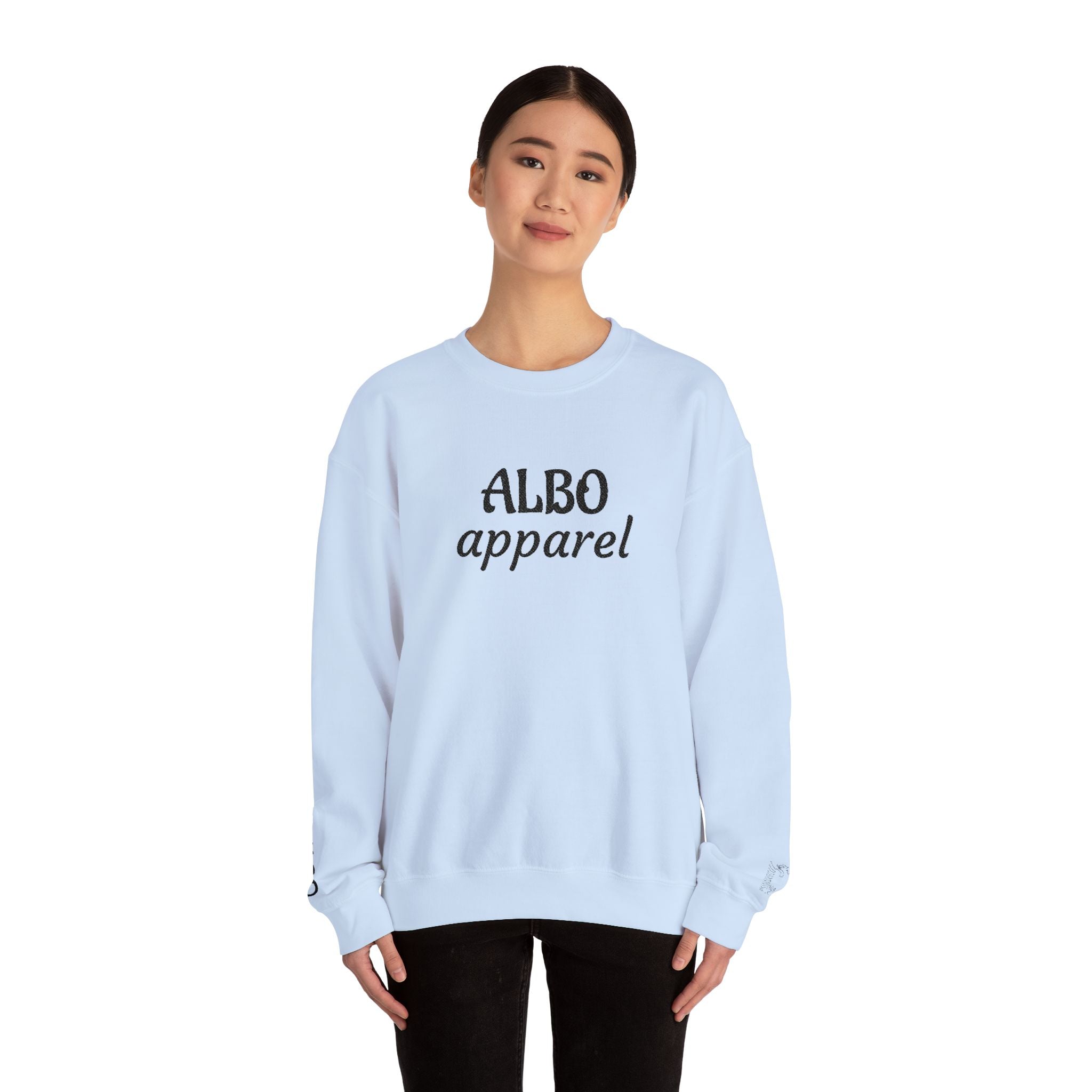 ALBO Apparel Crewneck Sweatshirt — Minimal Logo Pullover