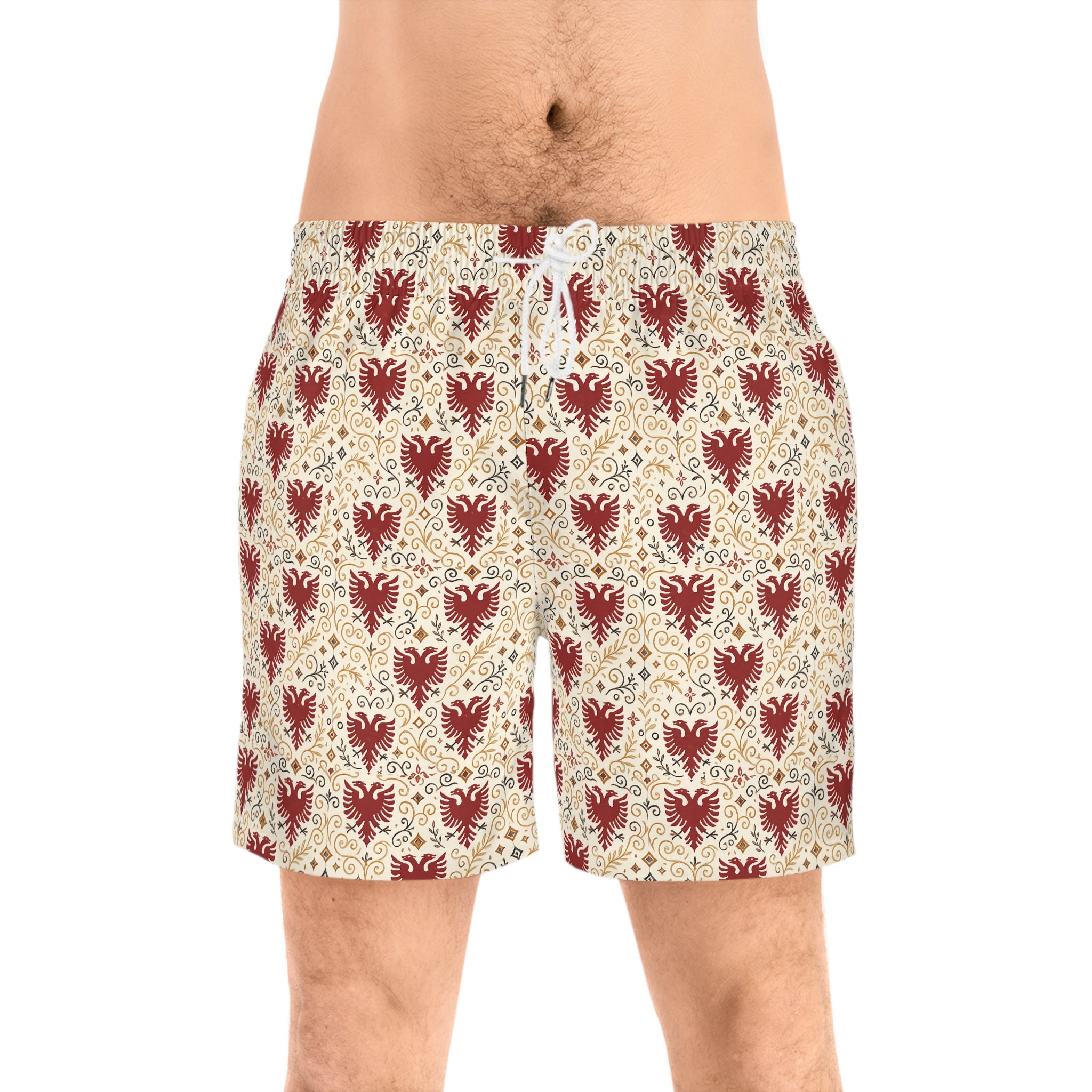 Eagle Inspired Men's Mid-Length Swim Shorts