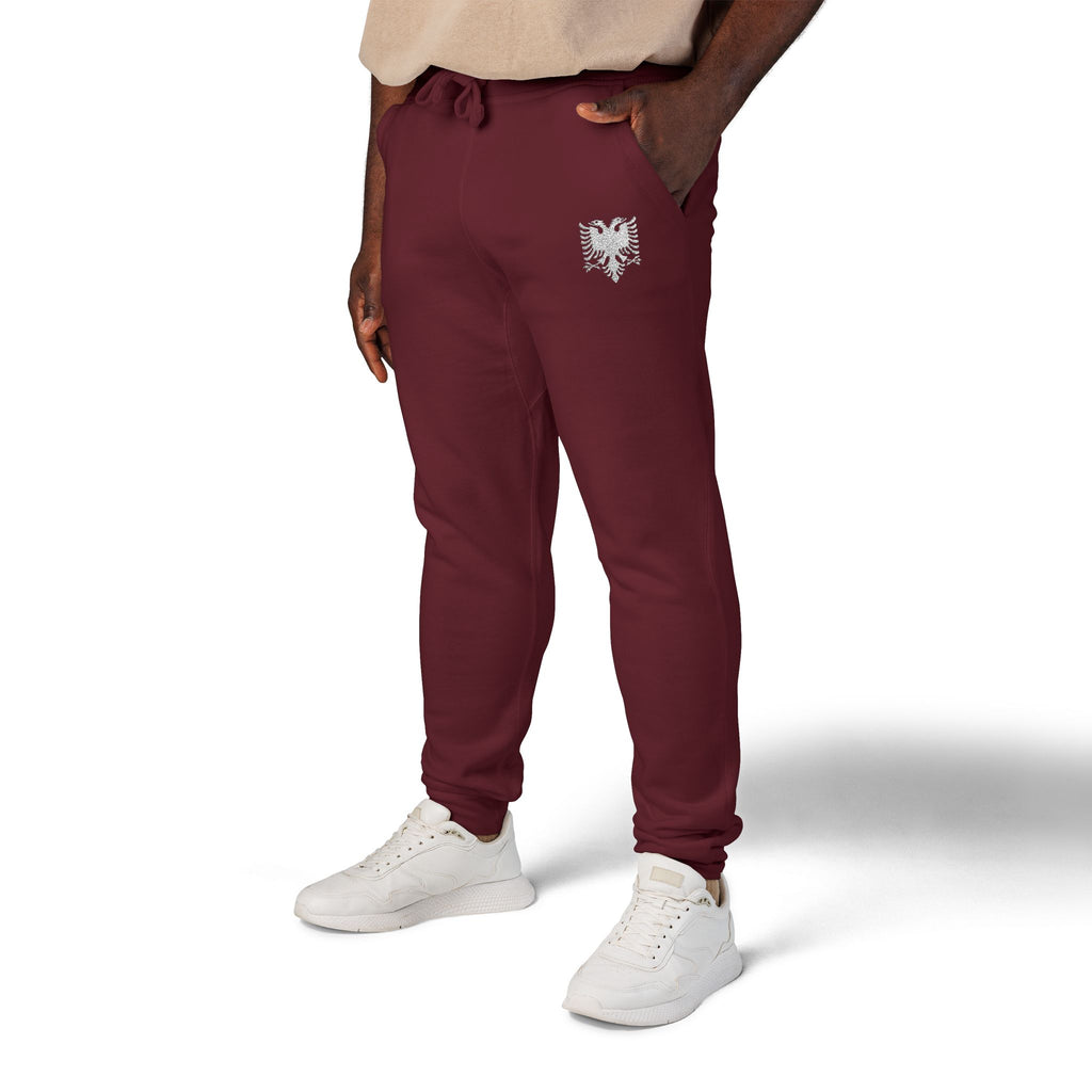 Fleece Embroidered Albanian Eagle Sweatpants