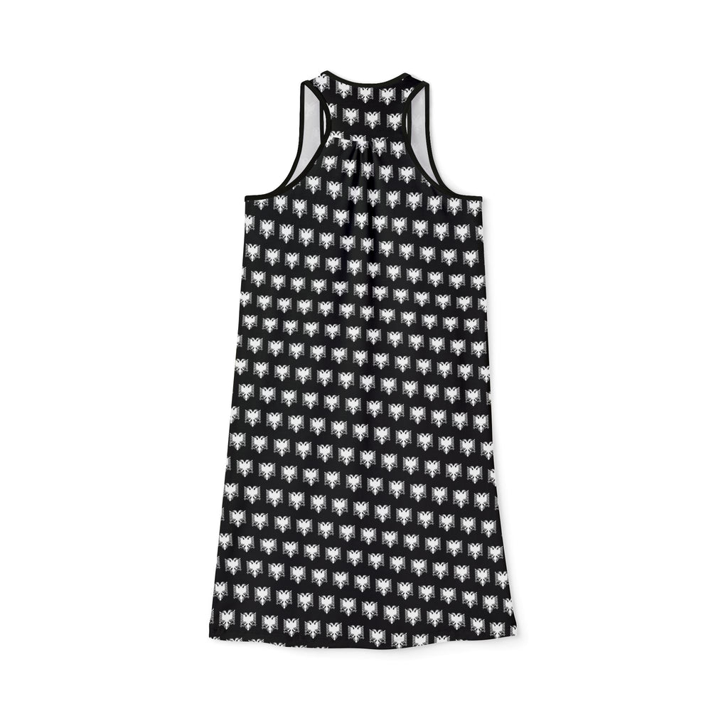 Black & White Eagle Racerback Dress