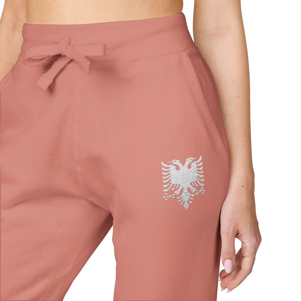 Fleece Embroidered Albanian Eagle Sweatpants