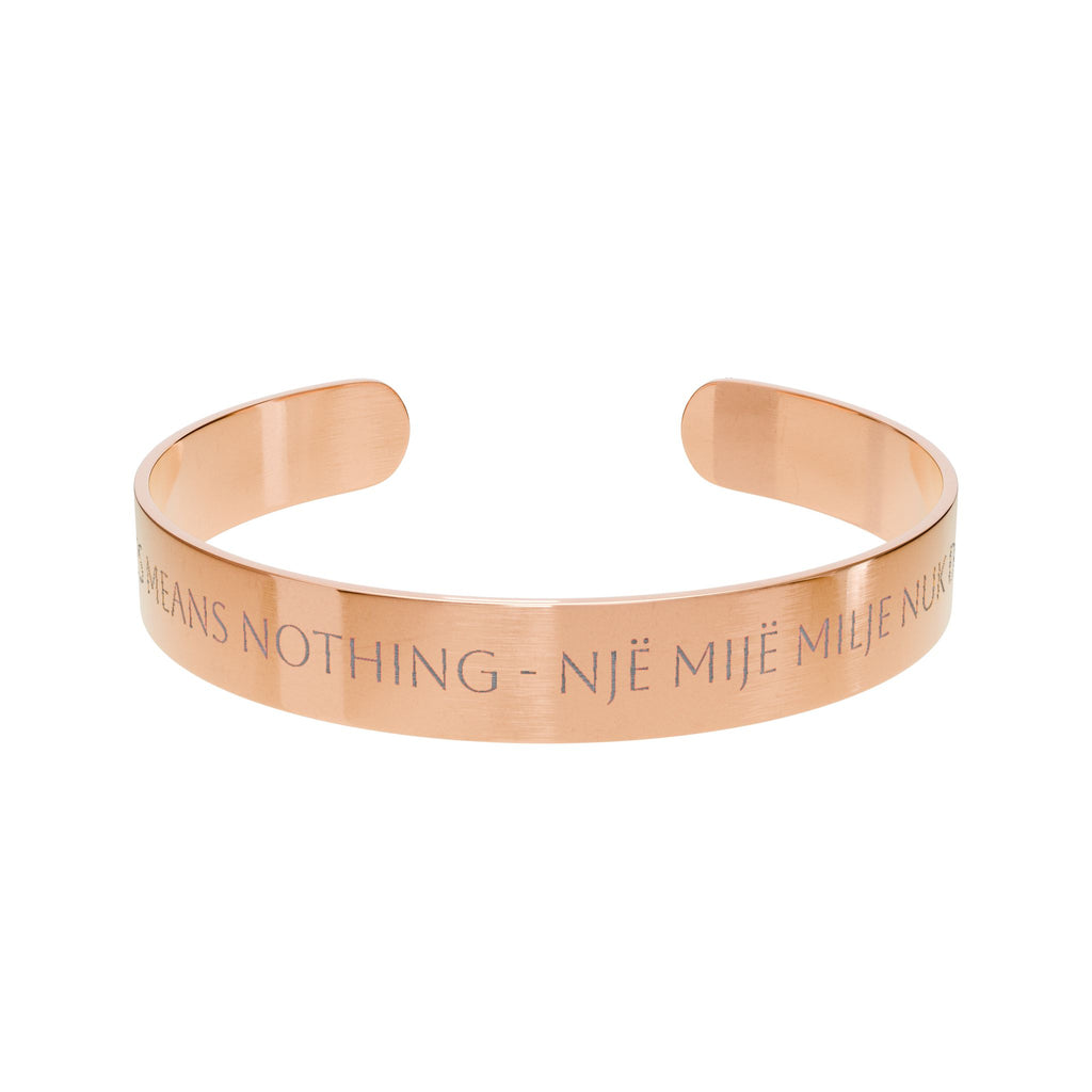 A Thousand Miles Means Nothing Cuff Bracelet