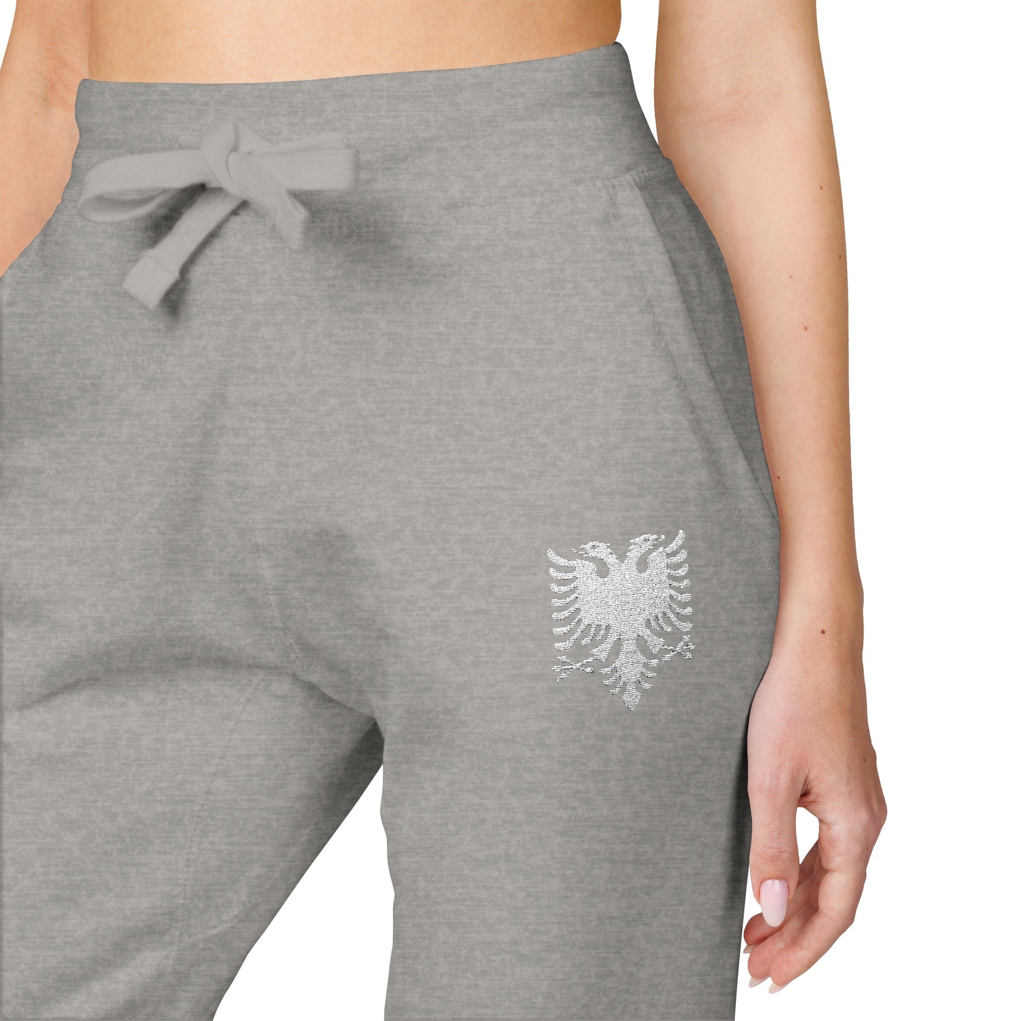 Fleece Embroidered Albanian Eagle Sweatpants